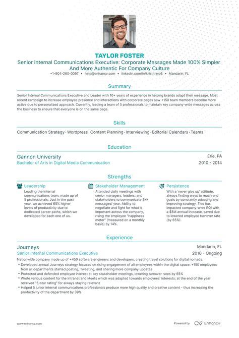 Internal Communications Resume Examples Guide For