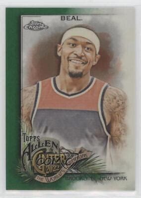 2022 Topps Allen Ginter Chrome Green Refractor 99 Bradley Beal 222