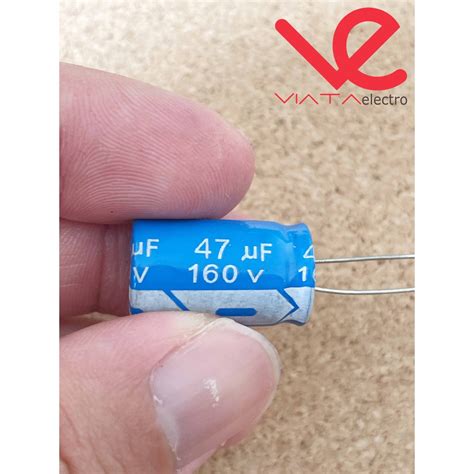 Jual Kapasitor Elco Uf V Buah Kapasitor Capacitor Elko