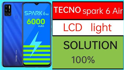 TECNO spark 6Air LCD Light solution टकन सपरक 6 एअर lcd लईट