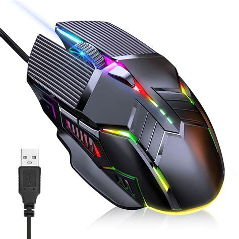 Gaming Mouse Wired Eeekit Usb Computer Mouse With Adjustable Dpi Up