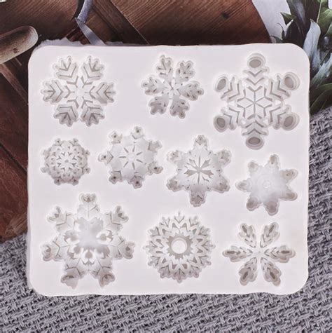 Various Snowflakes Resin Mold Craft Snow Silicone Mold Etsy