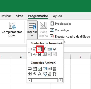 C Mo Insertar Un Checkbox En Excel Excel Total