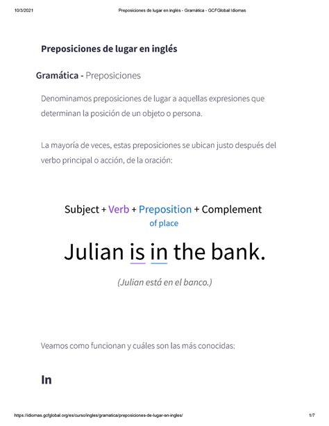 Preposiciones De Lugar En Inglés Gramática Gcfglobal Idiomas Preposiciones De Lugar En