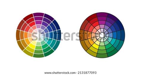 Monochromatic Color Wheel Color Scheme Colors Stock Vector (Royalty ...