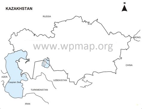 Контурная карта казахстана распечатать - Фотоподборки 1
