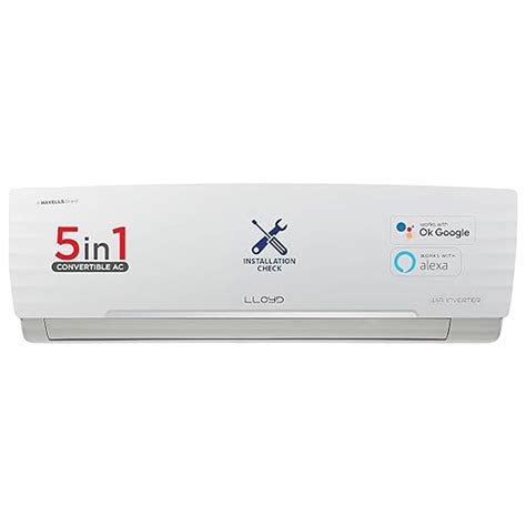 Buy Lloyd 5 In 1 Convertible 1 5 Ton 5 Star Inverter Split Smart Ac