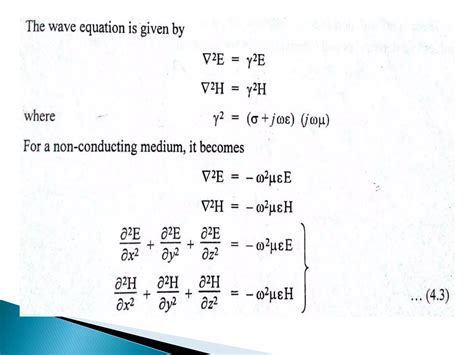 Applications Of Maxwell S Equation To The Rectangular Waveguide Ppt