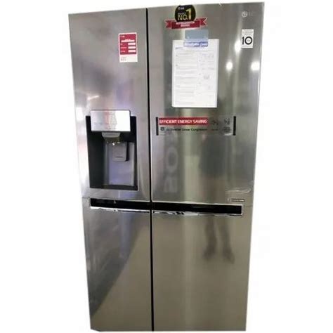 Stainless Steel Electricity LG Double Door Refrigerator, Top Freezer ...