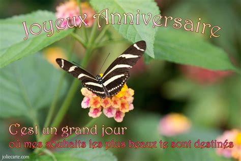 Cartes Virtuelles Anniversaire Souhaits Papillon Joliecarte Tatty