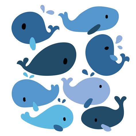 whale vector collection design 475507 Vector Art at Vecteezy