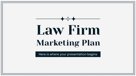 Law Firm Marketing Plan Google Slides Powerpoint