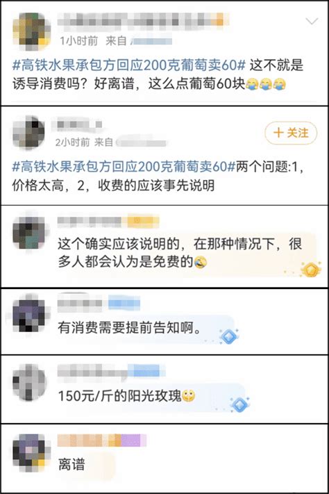 200克葡萄60元 还被迫消费央视 高铁宰得有点狠