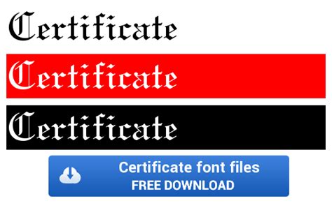 Certificate Font – certificates templates free