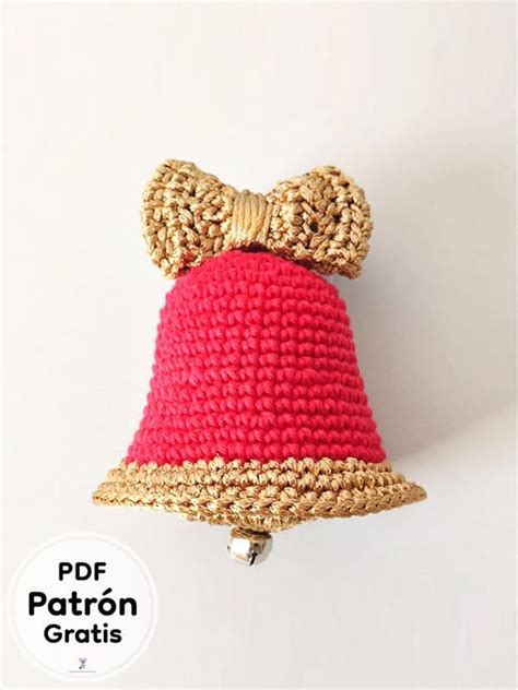 Ornamentar Campana De Navidad Patron Gratis Amigurumi PDF 500 PDF