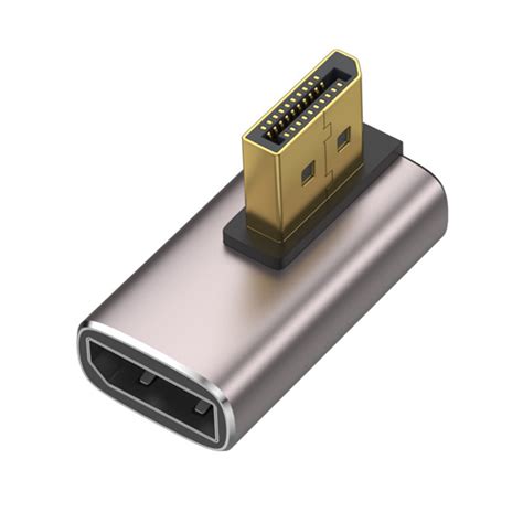 8K 1.4 Adapter 90 Degree Gold Plated Adapter Right Angled Male to