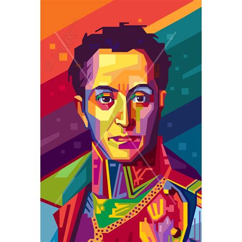 El Libertador Simon Bolivar Fine Art Print Personalized Gift