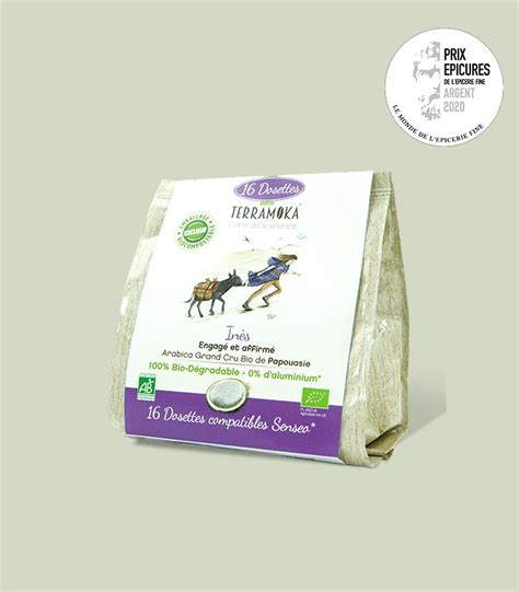 TERRAMOKA Dosettes Senseo en café Bio de Papouasie 100 Arabica