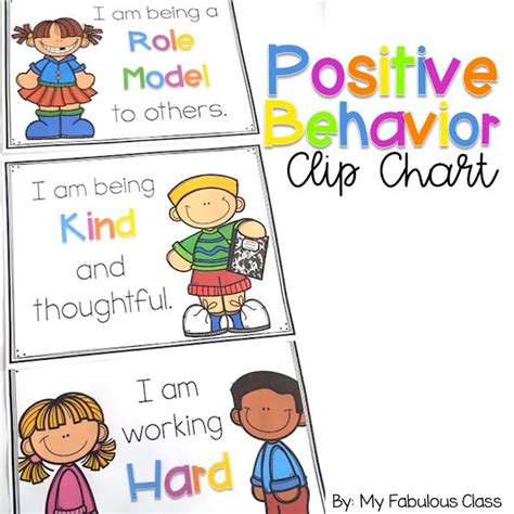 Free Positive Behavior Clip Chart Behavior Clip Charts Clip Chart Social Emotional Learning