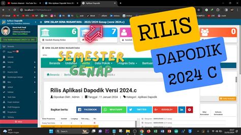 Rilis Dapodik C Semester Genap Berikut Cara Instal Yang Baik Dan