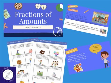 Fractions Of Amounts Word Problems Teaching Resources