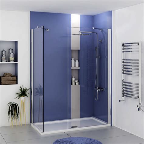 Marbella 8mm Walk In Shower Enclosure With Tray Easy Clean Wet Room