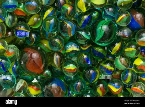 A Collection Of Cat Eye Marbles Stock Photo Alamy