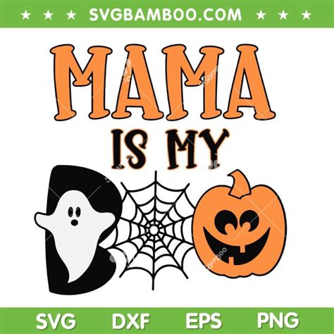 Mama Is My Boo SVG PNG Ghost Spider Pumpkin For Mama