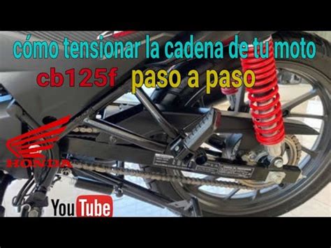 C Mo Tensionar La Cadena De Una Moto Cb F Paso A Paso Youtube