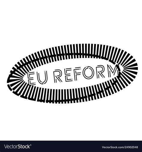 Eu Reform Stamp On White Royalty Free Vector Image