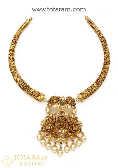 K Gold In Detachable Ram Parivar Peacock Kante Necklace