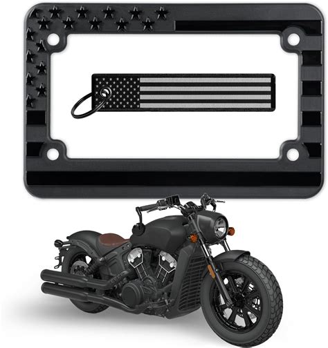 Amazon Lfparts Motorcycle Polished Stainless Steel License Plate