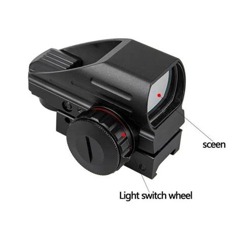 Tactical Reflex Red Green Laser 4 Reticle Holographic Projected Dot