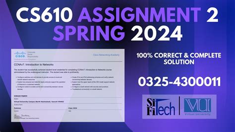 CS610 Assignment 2 Spring 2024 CS610 Assignment 2 Solution 2024 YouTube