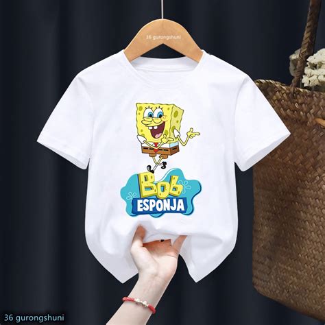 Nuevo Bob Esponja Squarepants Camiseta Kawaii Patrick Star