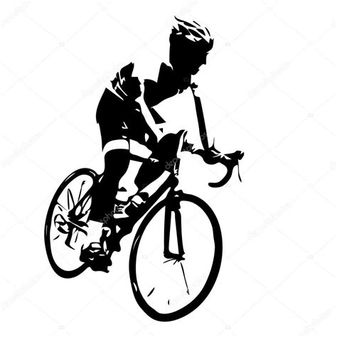 Cyclist Silhouette Vector Stock Vector Msanca 92766778