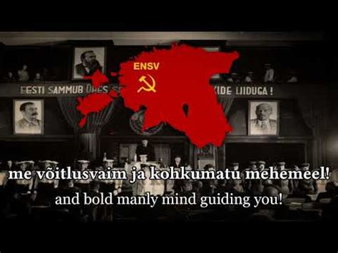 Eesti NSV Hümn Estonian SSR anthem Stalin version YouTube