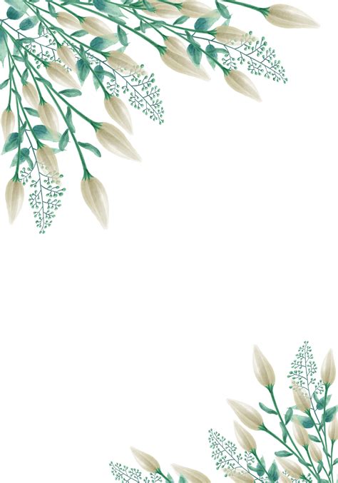 Watercolor floral BORDER FRAME png with transparent background 21462719 PNG