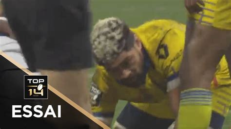 TOP 14 Essai De Fritz LEE ASM Clermont Bayonne J17 Saison