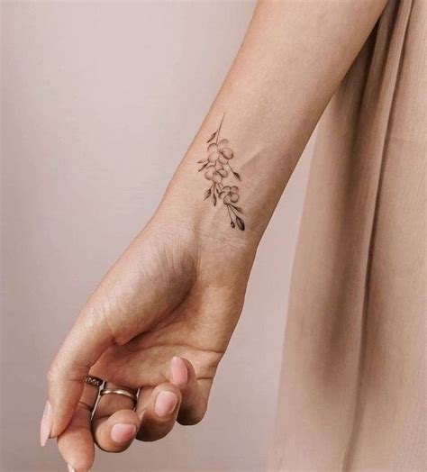 Floral Wrist Tattoo Wrist Tattoos For Women Delicate Tattoos For