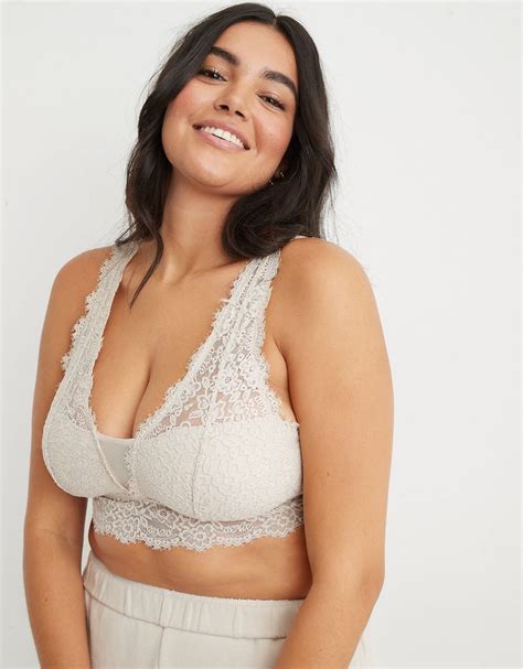 Bralette Aerie Eyelash Lace Acolchado Escotado Compra Online