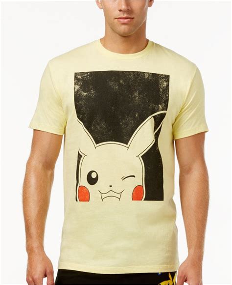 Bioworld Men S Pok Mon Pikachu T Shirt Mens Graphic Tees Prints T