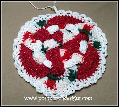 Posh Pooch Designs Vintage Rings Hot Pad Crochet Pattern Posh Pooch Designs