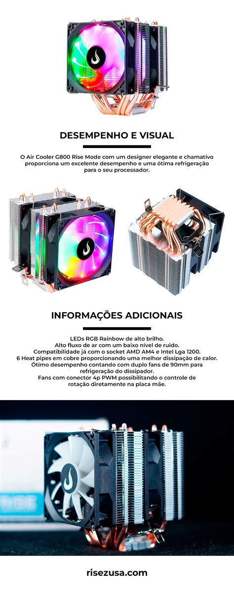 Air Cooler Rise Mode Gamer G Mm Rgb Rm Ac O Rgb Patoloco