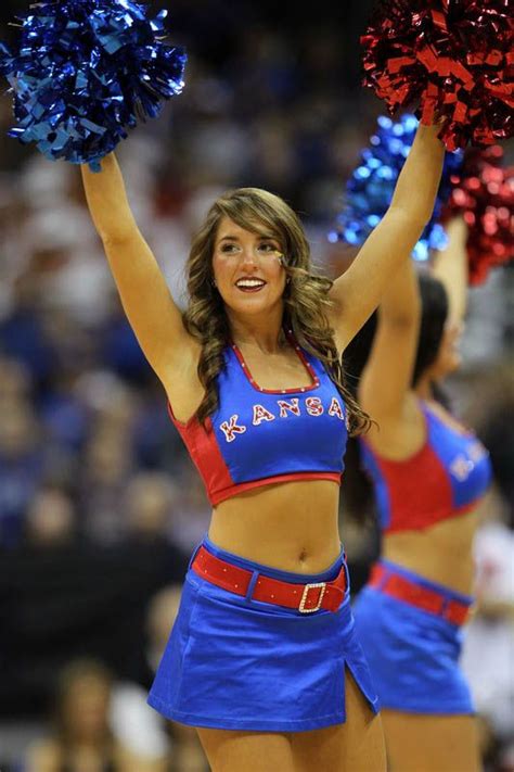 Kansas Jayhawks Basketball Cheerleaders 2 Cheerleading Hot Cheerleaders Kansas Jayhawks