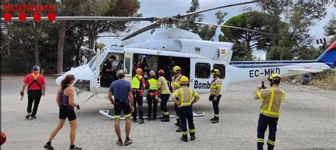 Evacuan En Helic Ptero Una Ciclista Herida Grave En Collsacreu