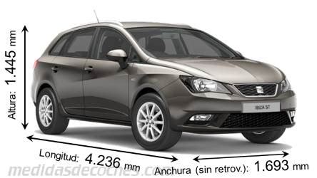 Medidas Seat Ibiza ST Maletero Dimensiones Y Similares