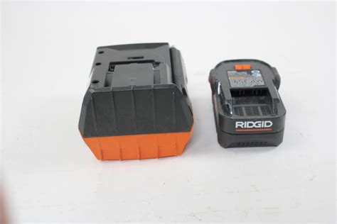 Ridgid Battery Charger And Battery Pack | Property Room