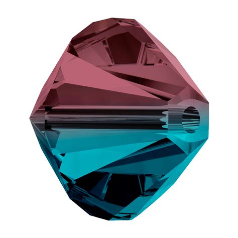 Swarovski 5328 Beads 8mm Burgundy Blue Zircon Blend