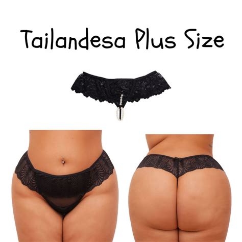 Calcinha Tanga Fio Dental PLUS SIZE Tailandesa Pérolas